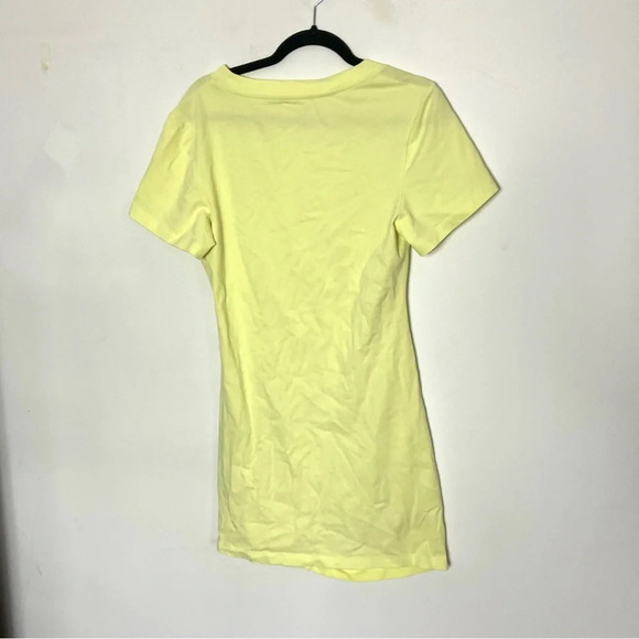 T by Alexander Wang Ruched Neon Tee Shirt Dress Large - Picture 4 of 7